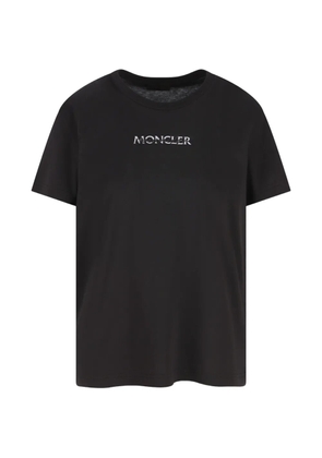 Moncler logo-embroidered T-shirt - Black