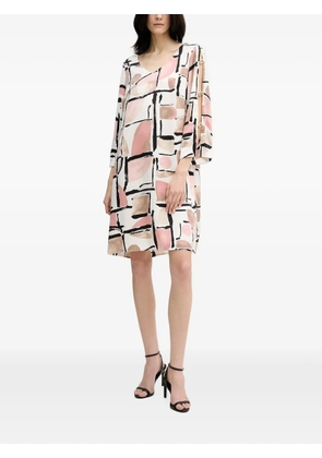 Joseph Ribkoff V-neck mini dress - White