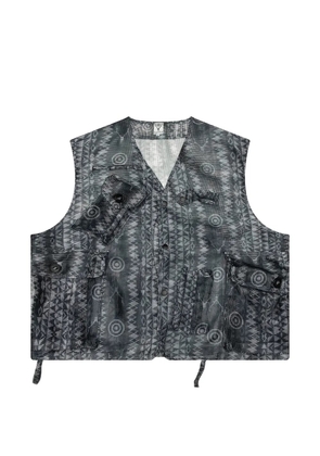 SOUTH2 WEST8 Bush Tenkara mesh vest - Black