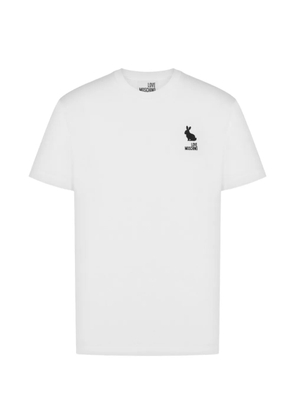 Love Moschino printed cotton jersey T-shirt - White