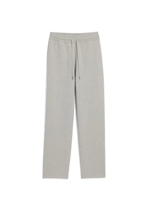 AMI Paris cotton track pants with Ami de Coeur - Grey