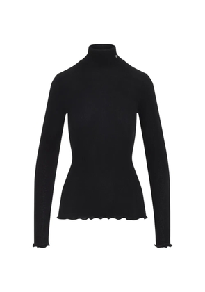 Prada ribbed-knit Triangle sweater - Black