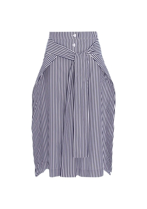 CuAnna Leea striped tie-waist skirt - Blue