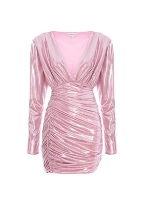 CuAnna Odina metallic-effect mini dress - Pink