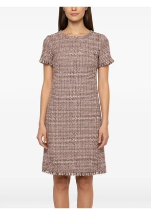 Weekend Max Mara tweed short-sleeved mini dress - Pink