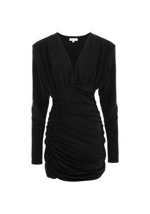 CuAnna Odina ruched mini dress - Black
