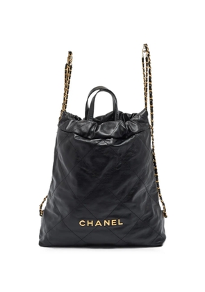 CHANEL Pre-Owned 22 quilted backpack - Black