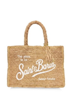 MC2 Saint Barth Colette raffia tote bag - Neutrals