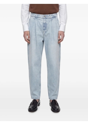 Hed Mayner pleated acid-wash jeans - Blue