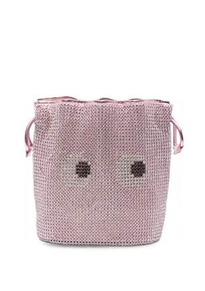 Anya Hindmarch crystal-embellished drawstring clutch bag - Pink