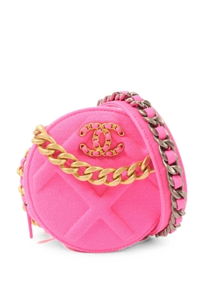 CHANEL Pre-Owned 19 chain shoulder bag - Pink