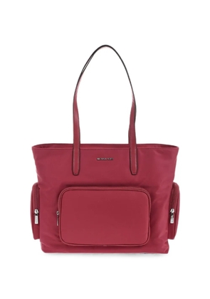 Michael Kors logo-plaque zip-pocket tote bag - Red