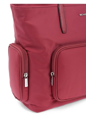 Michael Kors logo-plaque zip-pocket tote bag - Red