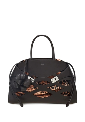 Ferragamo large Back to Earth Hug tote bag - Brown