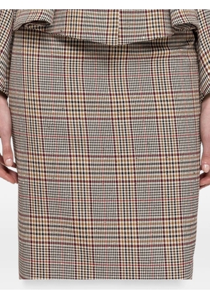NISSA high-waisted midi skirt - Neutrals