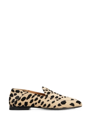 Tod's mule loafers in pony effect leather - Neutrals