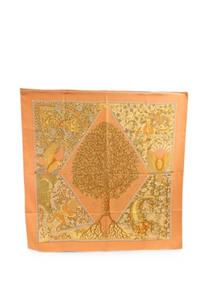 Hermès Pre-Owned Axis Mundi scarf - Orange