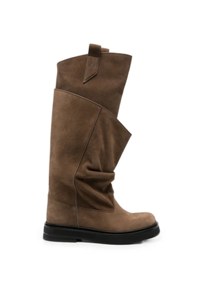 The Attico Robin Passeggiata leather boots - Brown