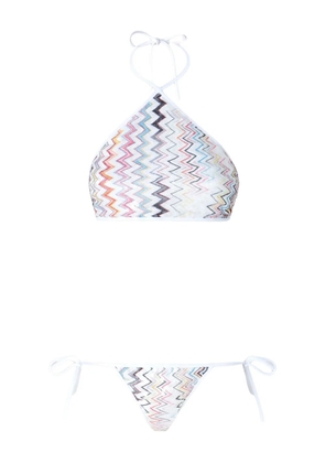 Missoni zigzag-pattern bikini - White