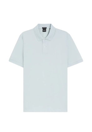 BOSS Pallas logo-embroidered piqué polo shirt - Blue