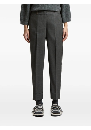 Peserico pressed-crease trousers - Grey