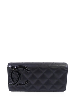 CHANEL Pre-Owned Cambon CC long wallet - Black