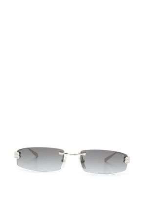 Balenciaga Gossip rectangle-frame sunglasses - Silver