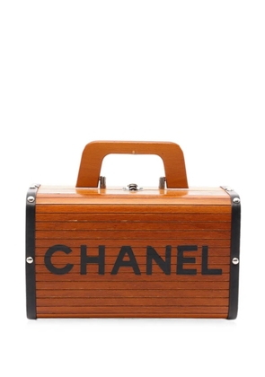 CHANEL Pre-Owned 1994-1996 Vanity wood handbag - Brown
