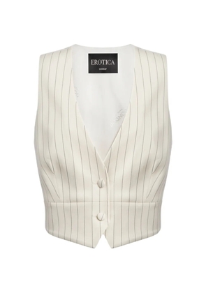 DONDUP pinstripe-pattern waistcoat - Neutrals