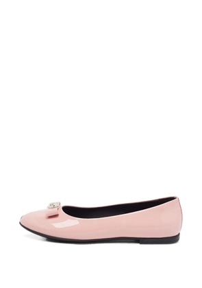 Versace Pre-Owned Medusa heart ballet flats - Pink