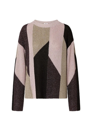 LIU JO sweater with lamé inlays - Pink