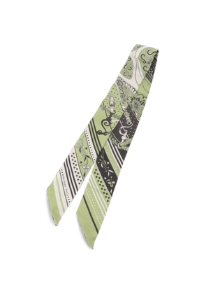 Hermès Pre-Owned Twilly Festival des Amazones silk scarf - Green