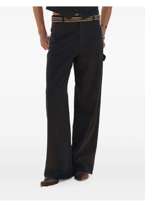 The Great. Mill wide-leg trousers - Black