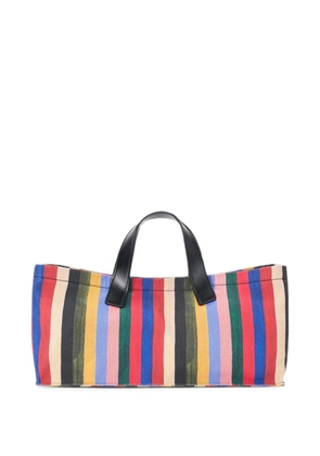 STAUD Port Artist Stripe tote bag - Blue