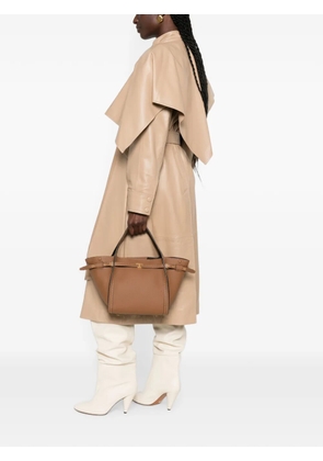 Tod's small T Signature leather tote bag - Brown