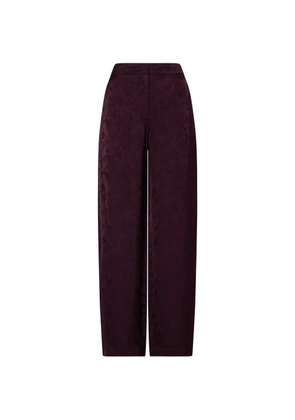 LIU JO balloon trousers in jacquard satin - Purple