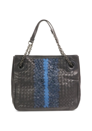 Bottega Veneta Pre-Owned Intrecciato-leather shoulder bag - Black