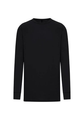Rick Owens raw-cut long-sleeved T-shirt - Black