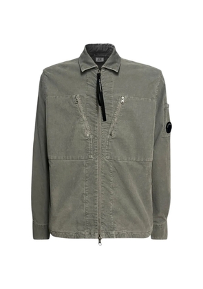 C.P. Company Lens-detail zip-up jacket - Green