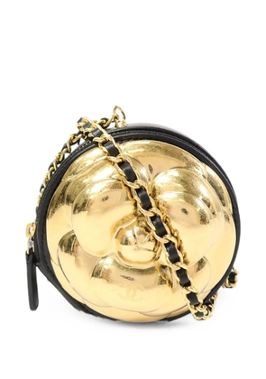 CHANEL Pre-Owned Camellia chain mini bag - Black
