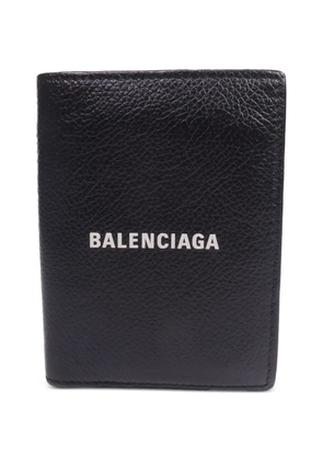 Balenciaga Pre-Owned logo leather wallet - Black