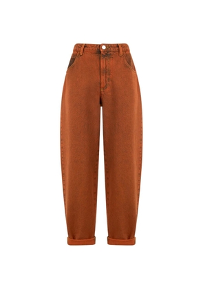 Alberta Ferretti high-waisted palazzo jeans - Orange