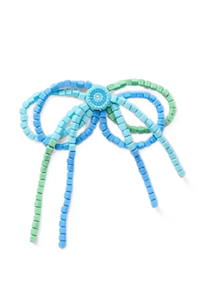 Crocs beaded bow shoe accessories - Blue