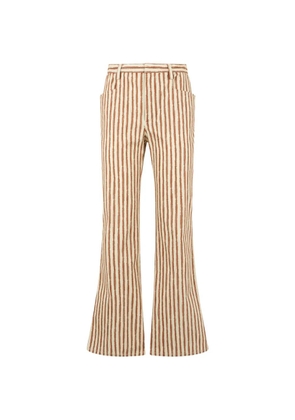 Alberta Ferretti striped flared trousers - Neutrals