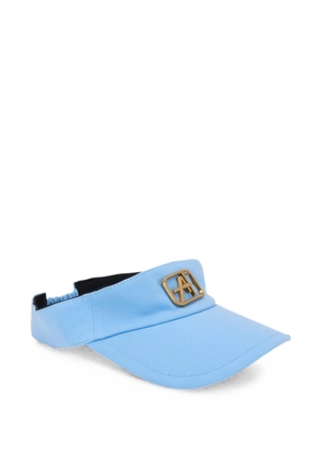 Alberta Ferretti logo-plaque adjustable visor - Blue