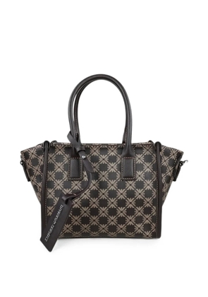 Emporio Armani monogram-print logo-tag tote bag - Brown