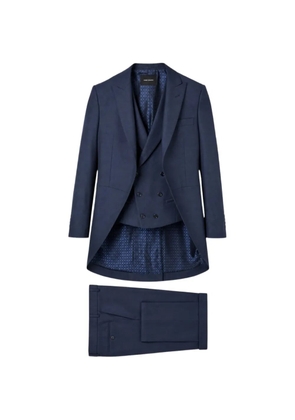 RAMON SANJURJO three-piece morning peak-lapels dinner suit - Blue
