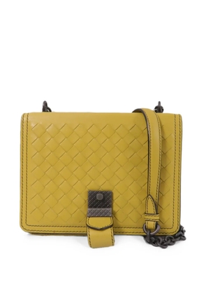 Bottega Veneta Pre-Owned Intrecciato chain shoulder bag - Yellow