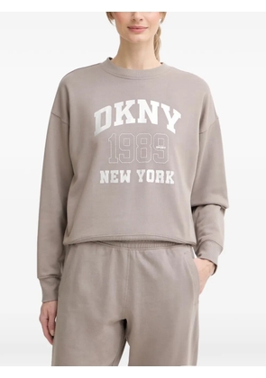 DKNY logo-print sweatshirt - Neutrals