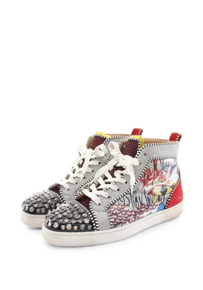 Christian Louboutin Pre-Owned No Limit F18 Flat sequin sneakers - Grey